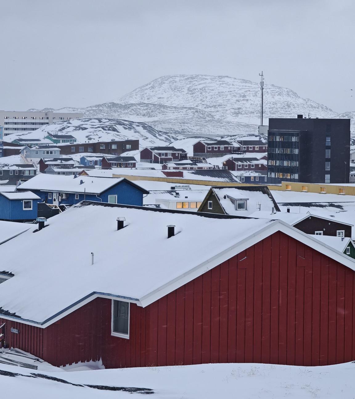 Stadt Nuuk auf Grönland