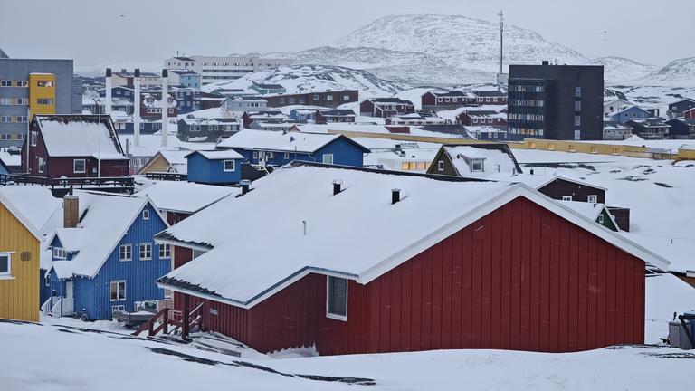 Stadt Nuuk auf Grönland