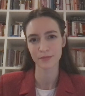 Extremismusforscherin Julia Ebner bei ZDFheute Live
