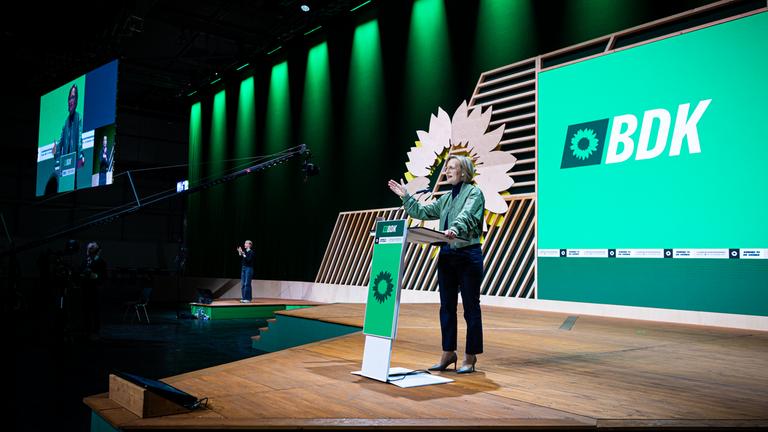 Franziska Brantner (Bündnis 90/Die Grünen), Bundesvorsitzende, spricht beim Bundesparteitag von Bündnis 90/Die Grünen. 