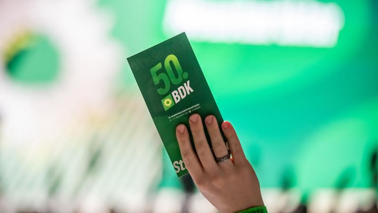 Stimmkarte Bundesdelegiertenversammlung Bündnis 90/Die Grünen in Wiesbaden