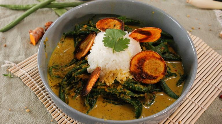 Grüne Bohnen-Curry