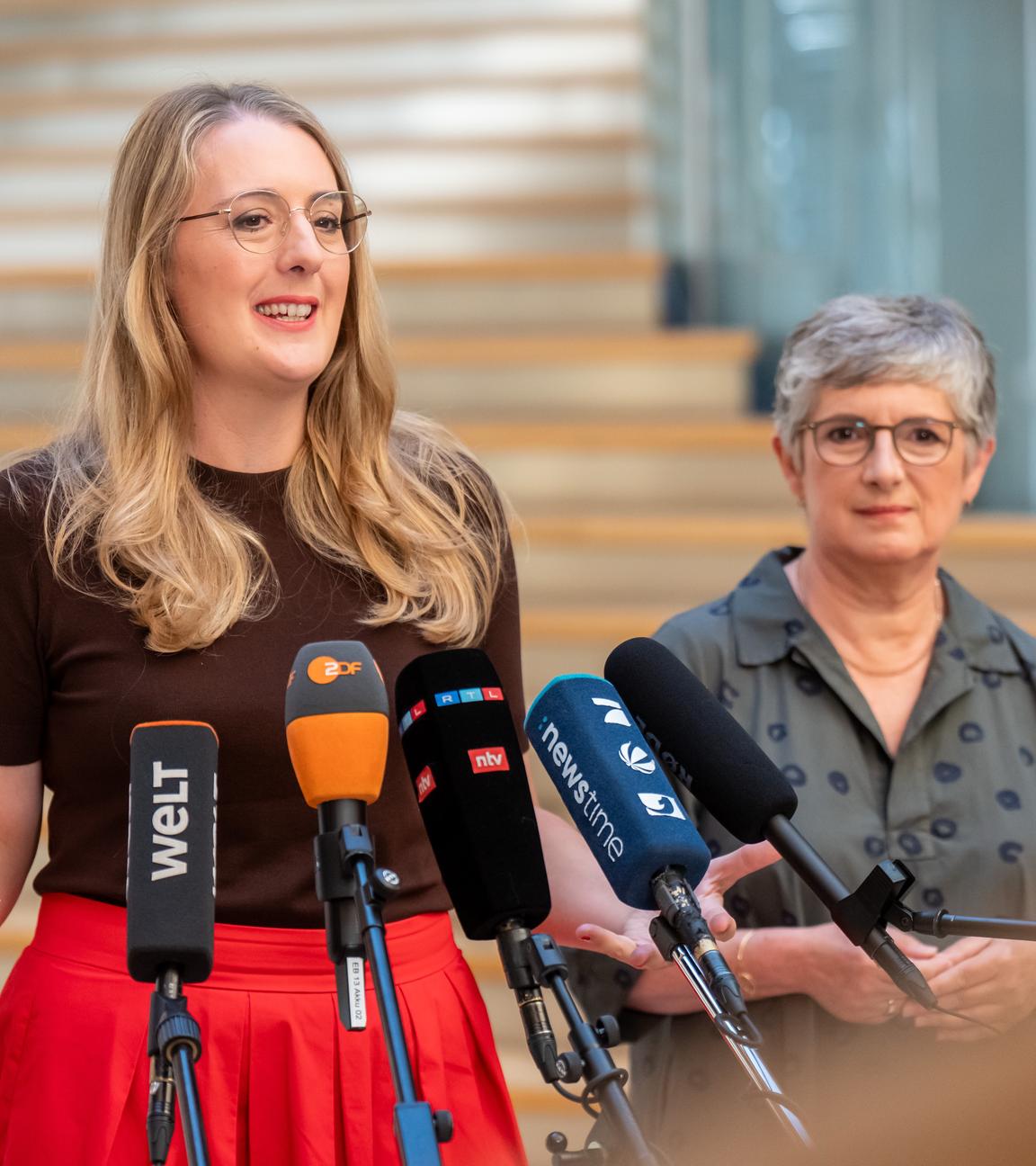 Die Grünen: Katharina Dröge und Britta Haßelmann