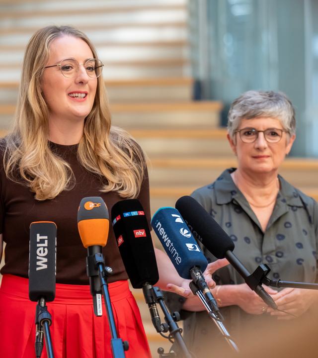 Die Grünen: Katharina Dröge und Britta Haßelmann