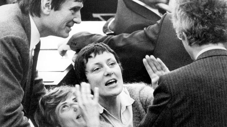 Grüne 1983 erstmals im Bundestag vertreten