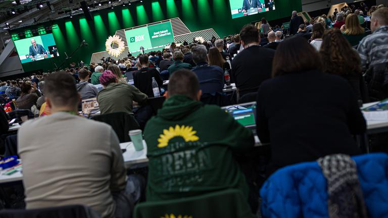 Delegierte beim Bundesparteitag der Grünen in Hannover