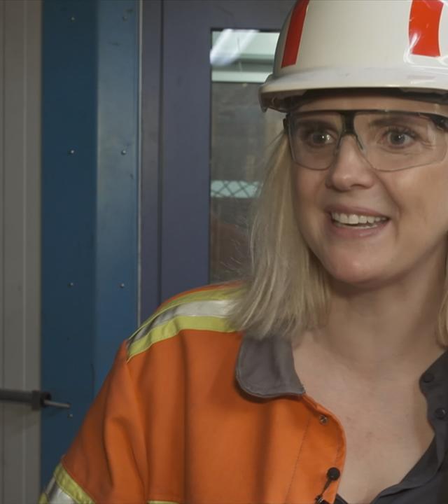 Nadine Artelt von der Firma Saarstahl 