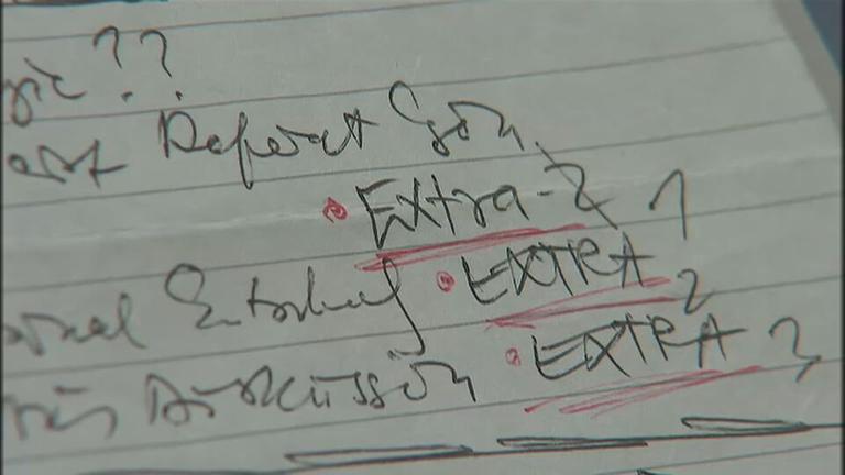 Zettel von Günther Schabowski