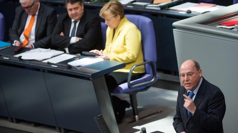 Gregor Gysi als Fraktionsvorsitzender der Partei die Linke im Bundestag