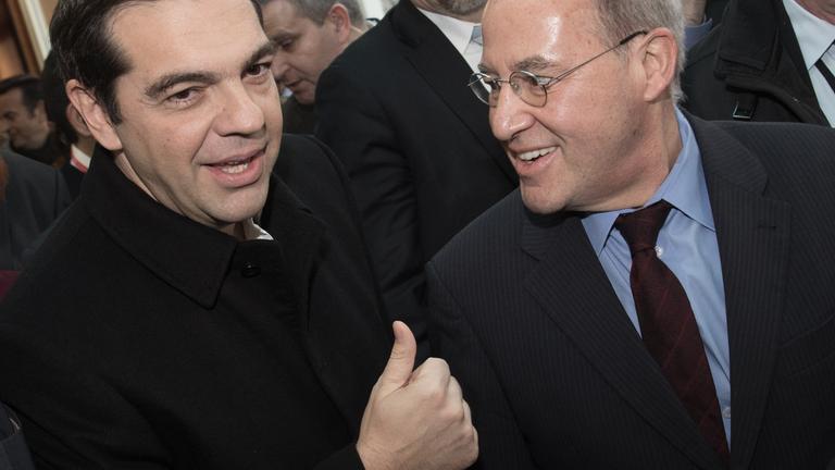 Alexis Tsipras und Gregor Gysi