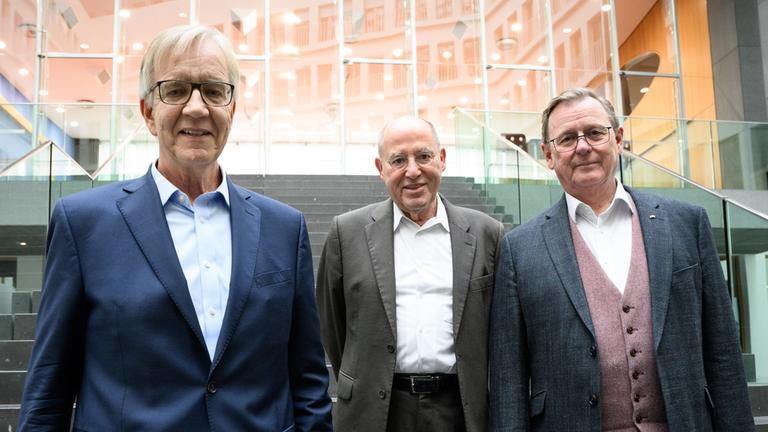 Die Linken-Politiker Dietmar Bartsch, Gregor Gysi und Bodo Ramelow (v.l.)