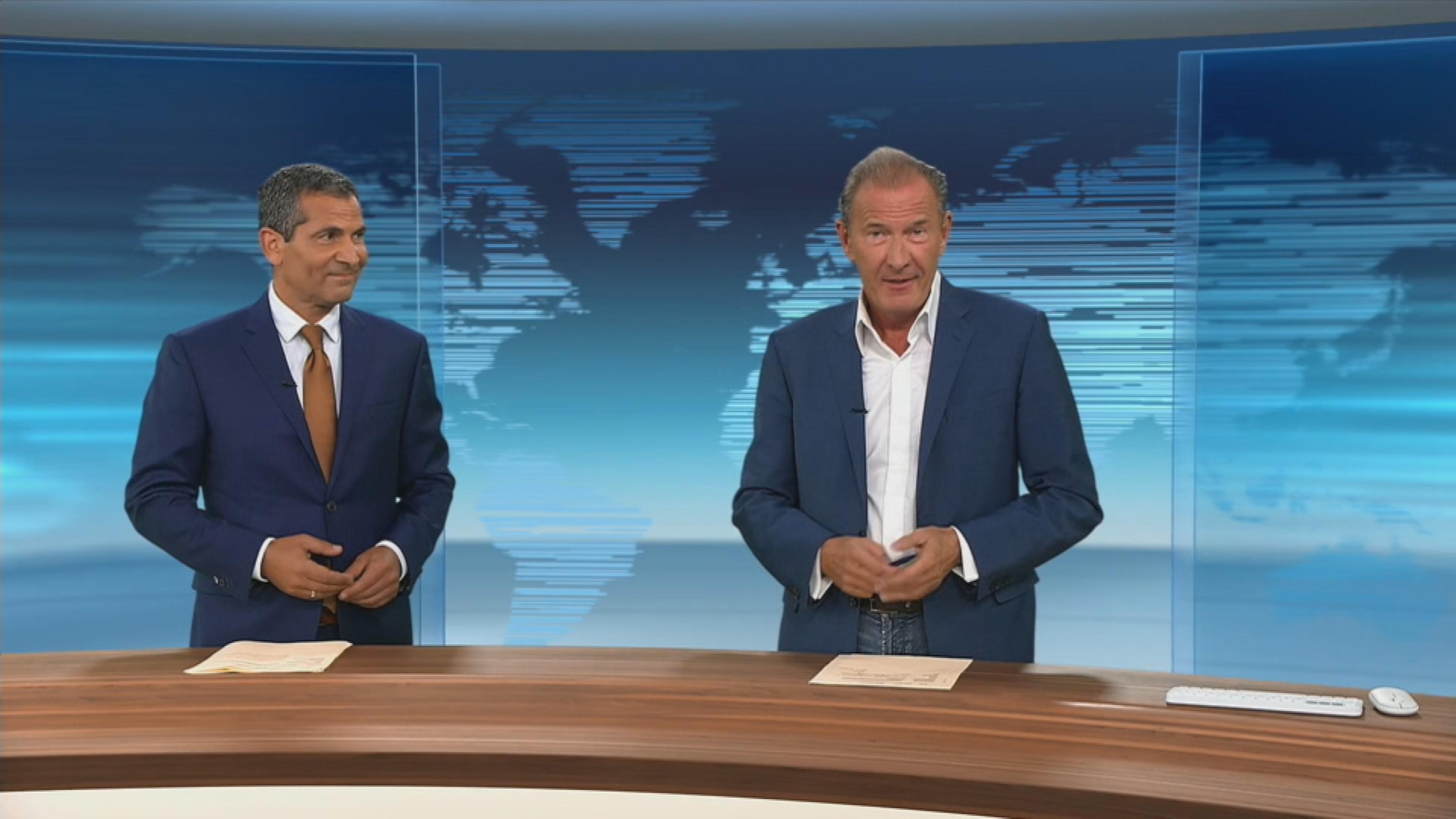 Mitri Sirin und Norbert Lehmann im heute-Studio.