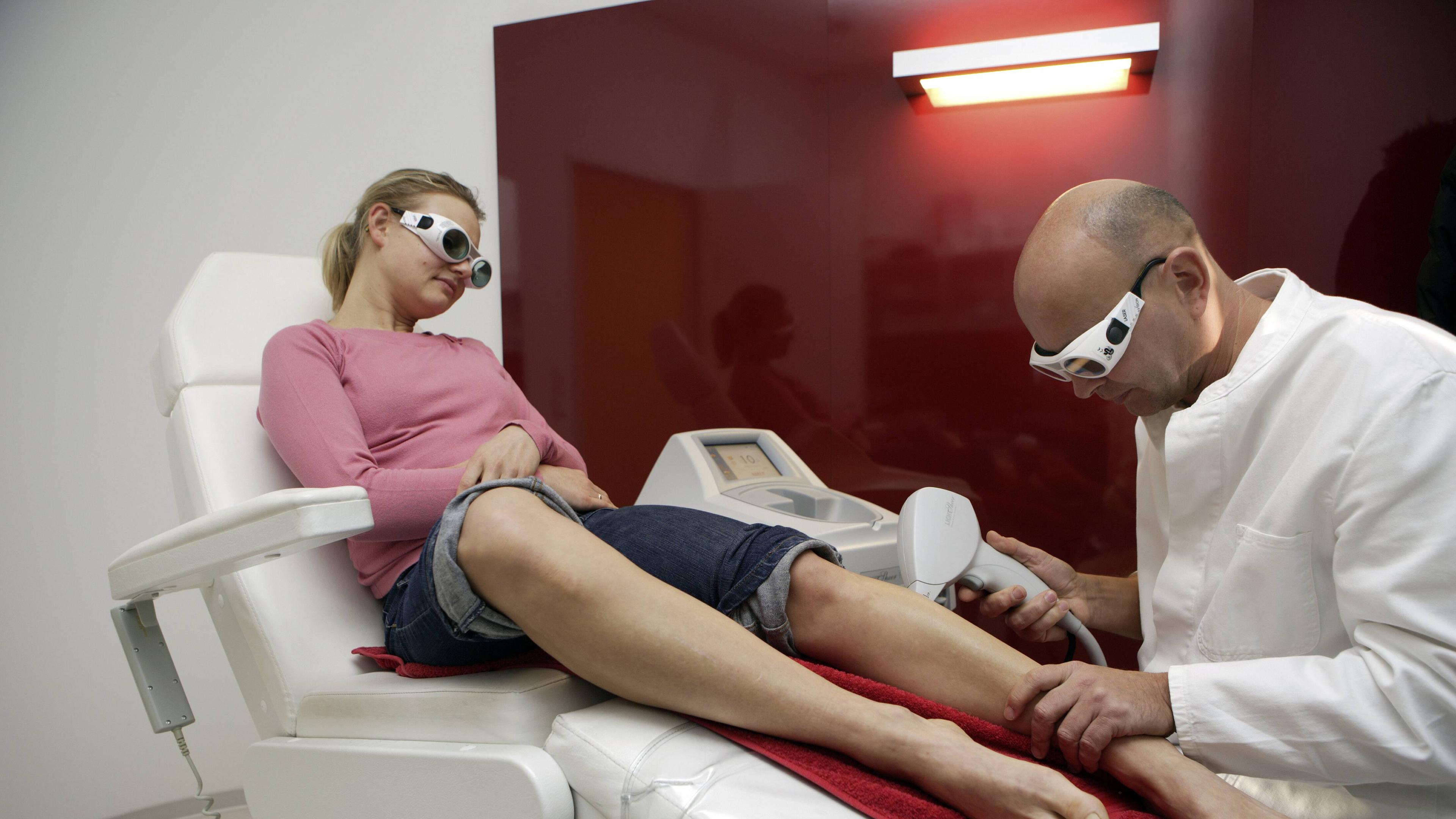 Haarentfernung mittels Laser