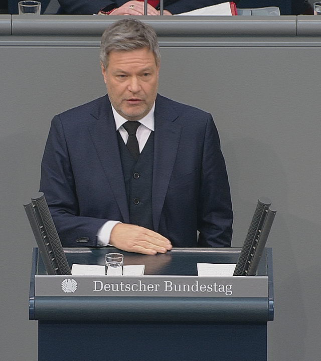 Habeck bei letzter Debatte im Bundestag