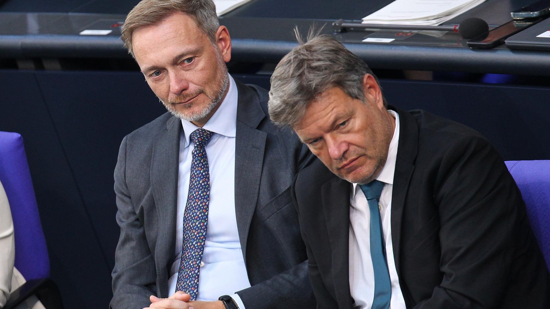 Christian Lindner und Robert Habeck