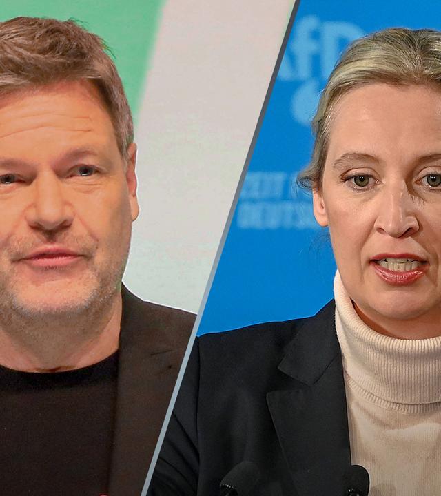 ZDFheute live: Analyse zu Was nun,...? mit Habeck und Weidel
