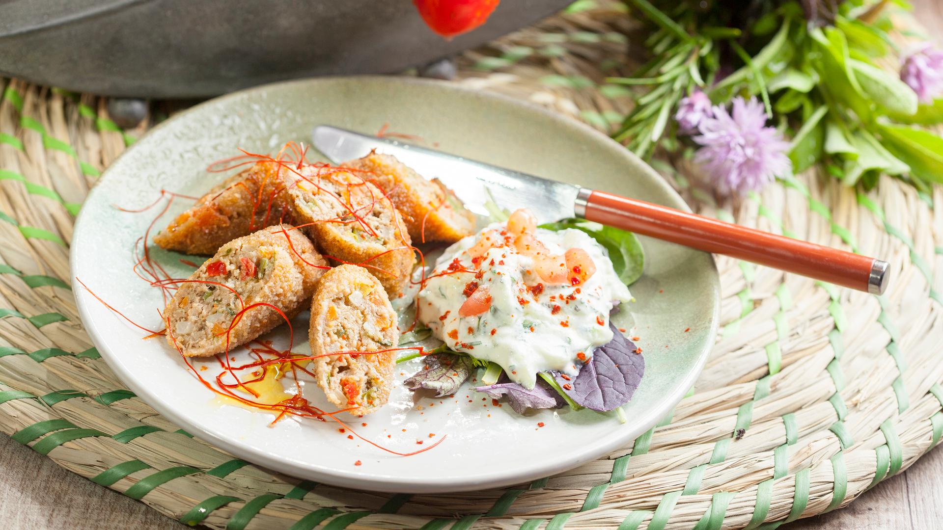 Hackfleisch-Gemüsekroketten