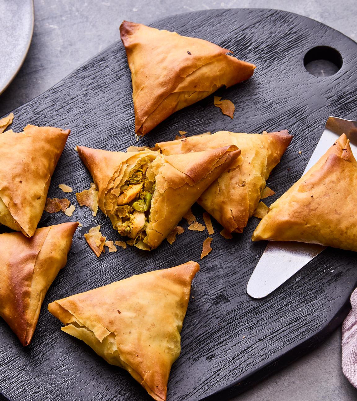 Briouats mit Hähnchenfüllung