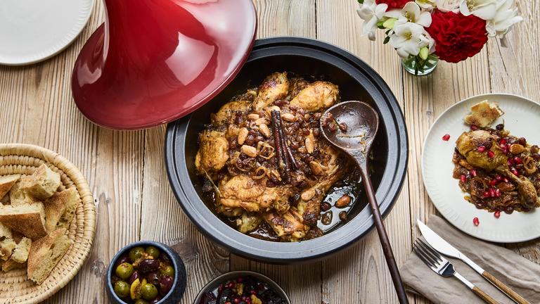 Hähnchen-Tagine mit Rosinen