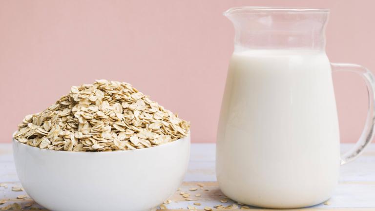 Cholesterin senkender Haferflocken-Drink