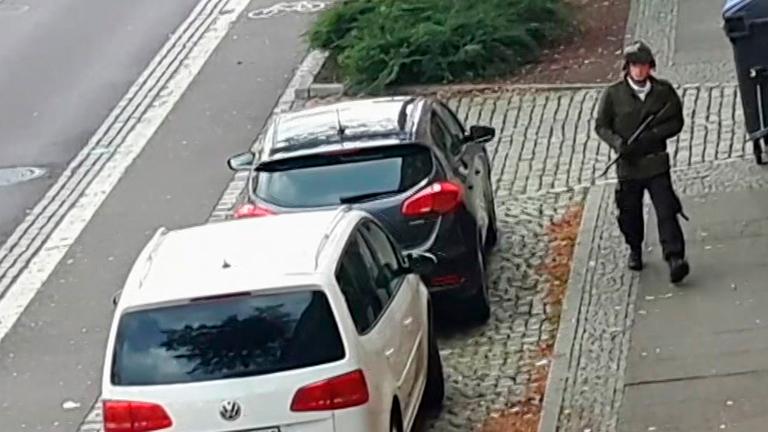 Schüsse auf offener Straße in Halle (Saale) am 09.10.2019