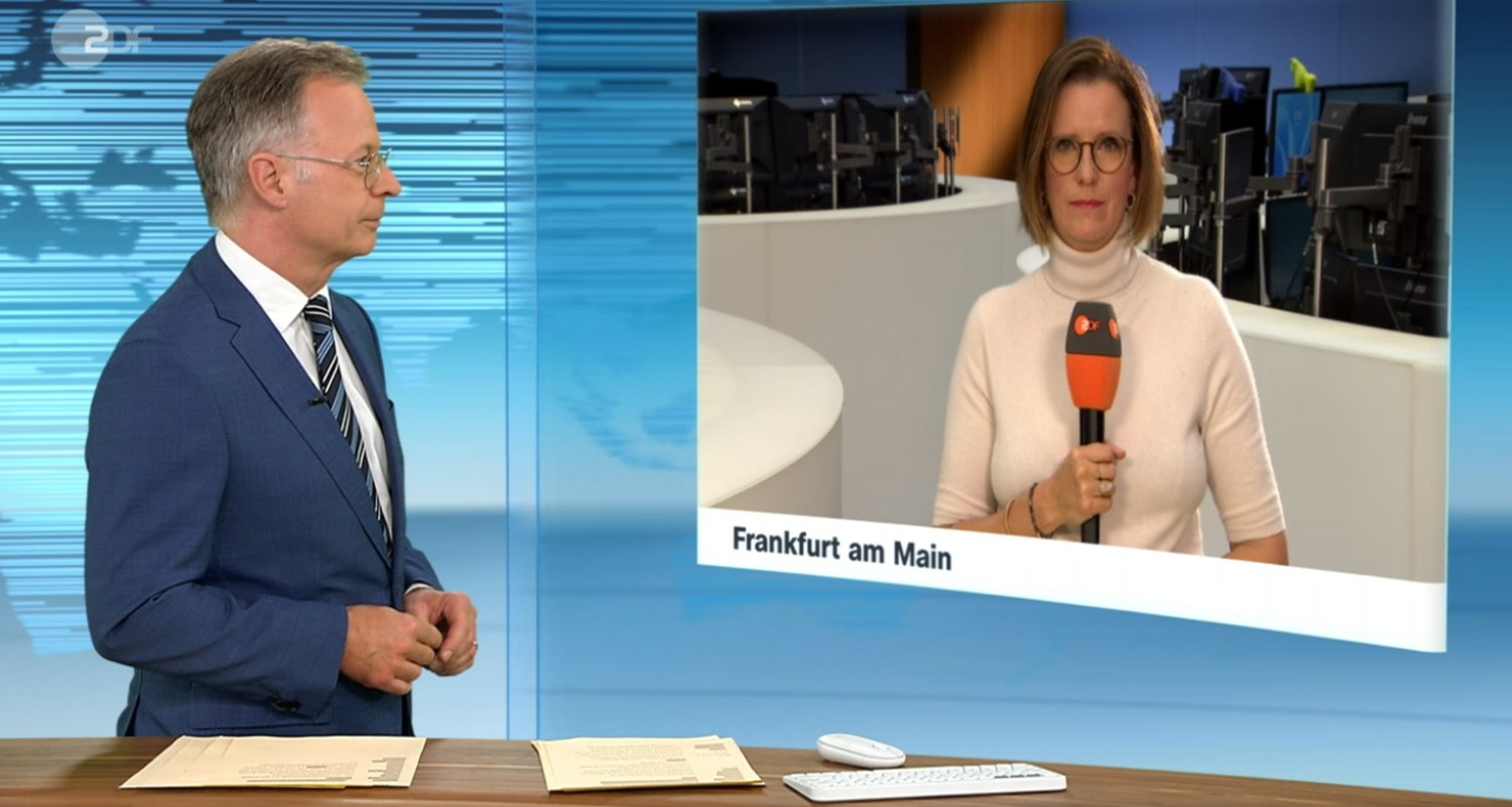 Valerie Haller an der Börse