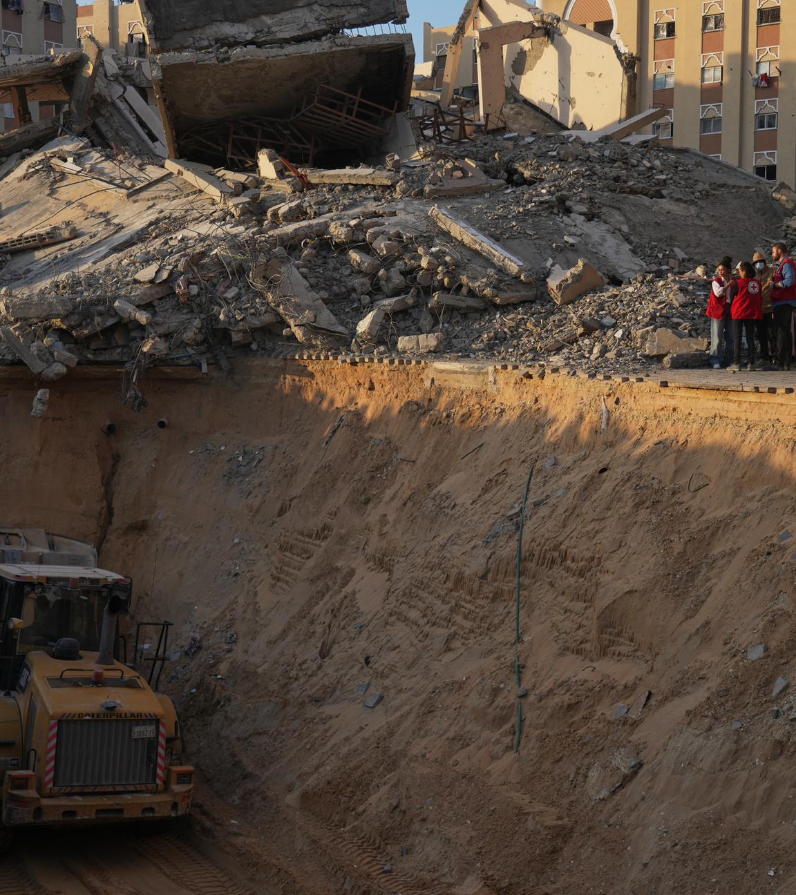 Trümmern von palästinensichen Gebieten in Gaza.
