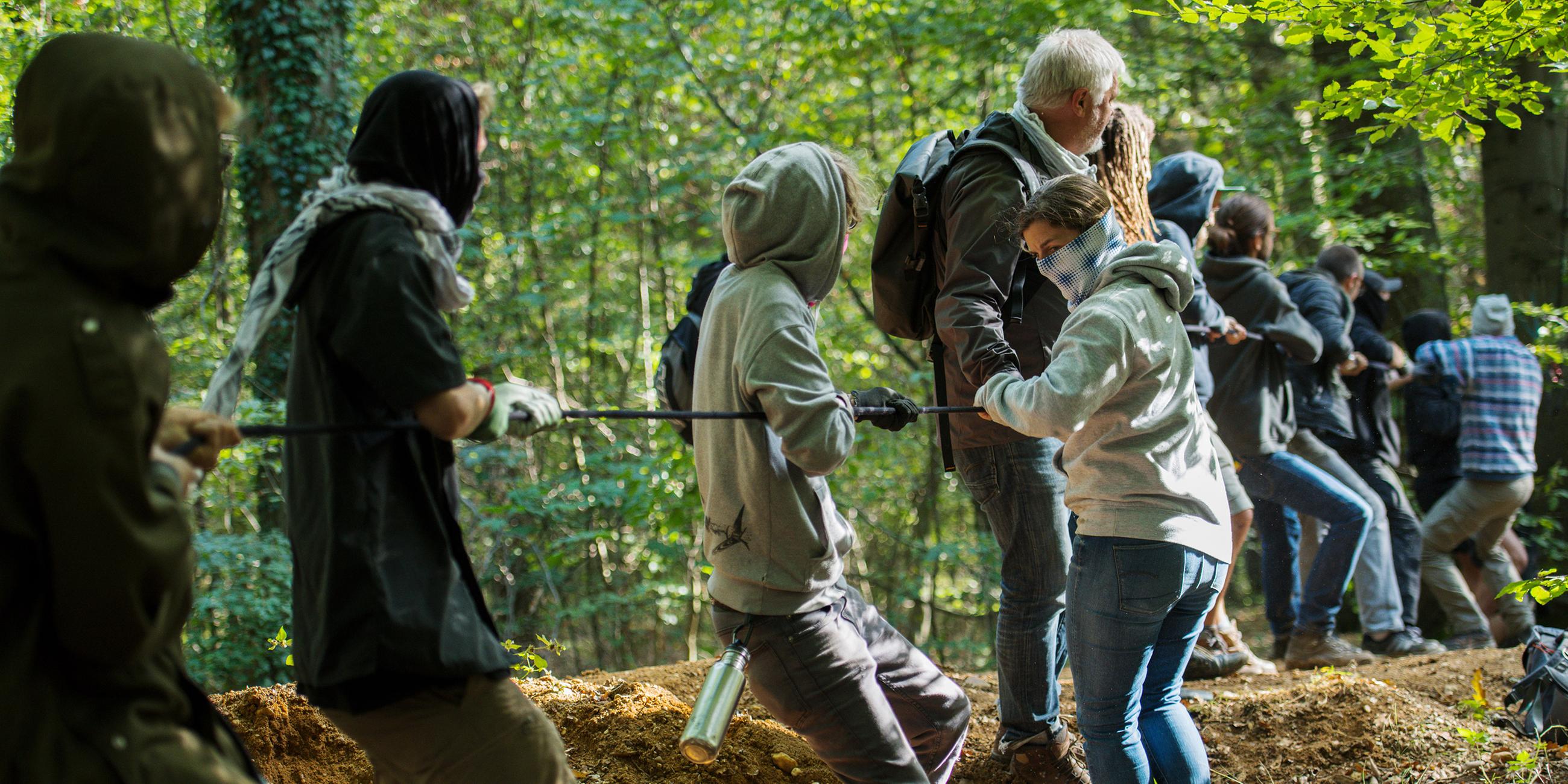 Aktivisten im Hambacher Forst