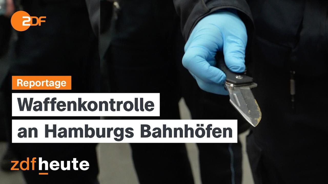 YouTube-Thumbnail: Waffenkontrolle an Hamburgs Bahnhöfen