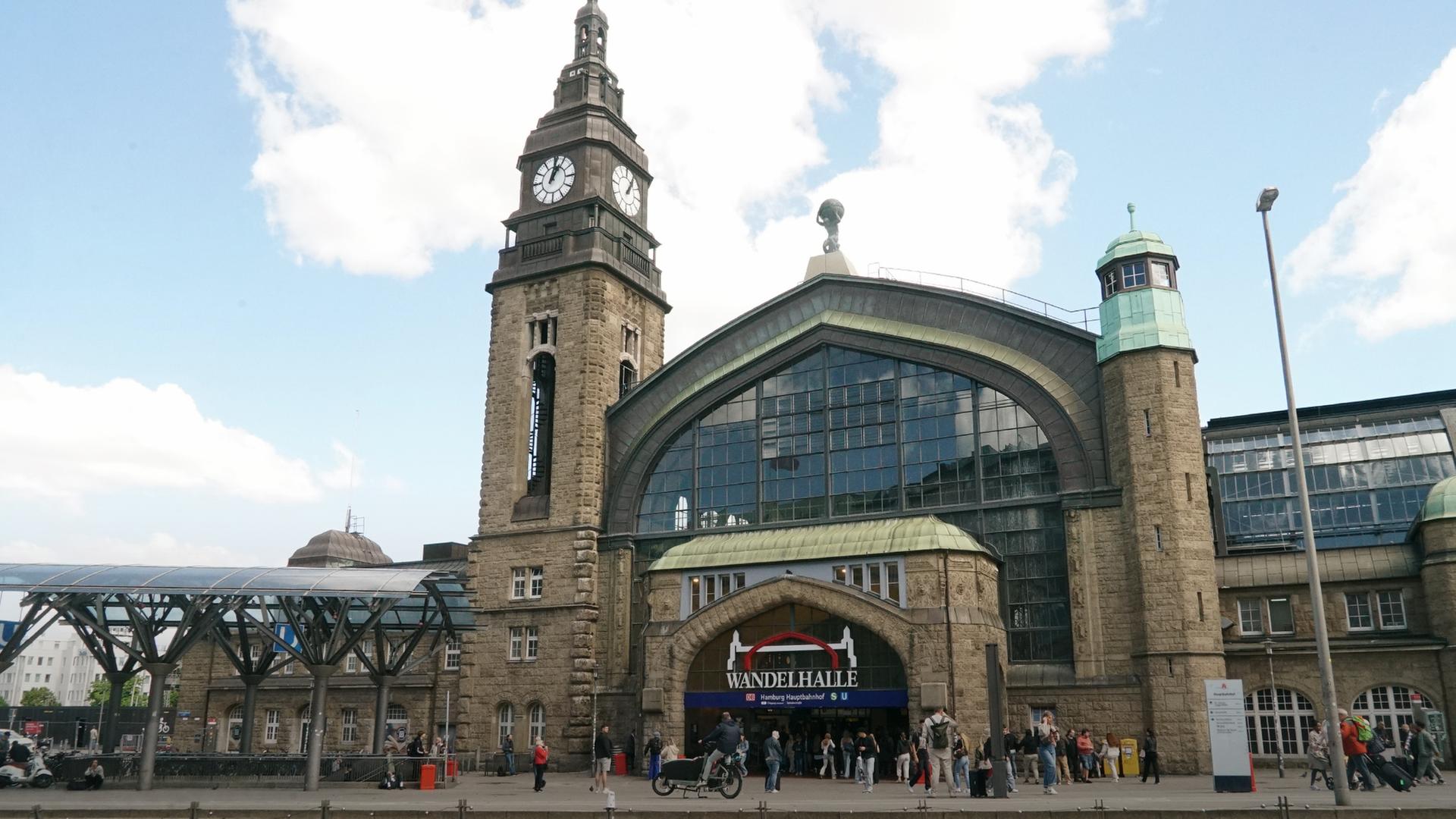 Der Hamburger Hauptbahnhof. 