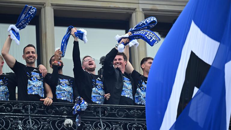 Fußball: Aufstiegsfeier des Hamburger SV.