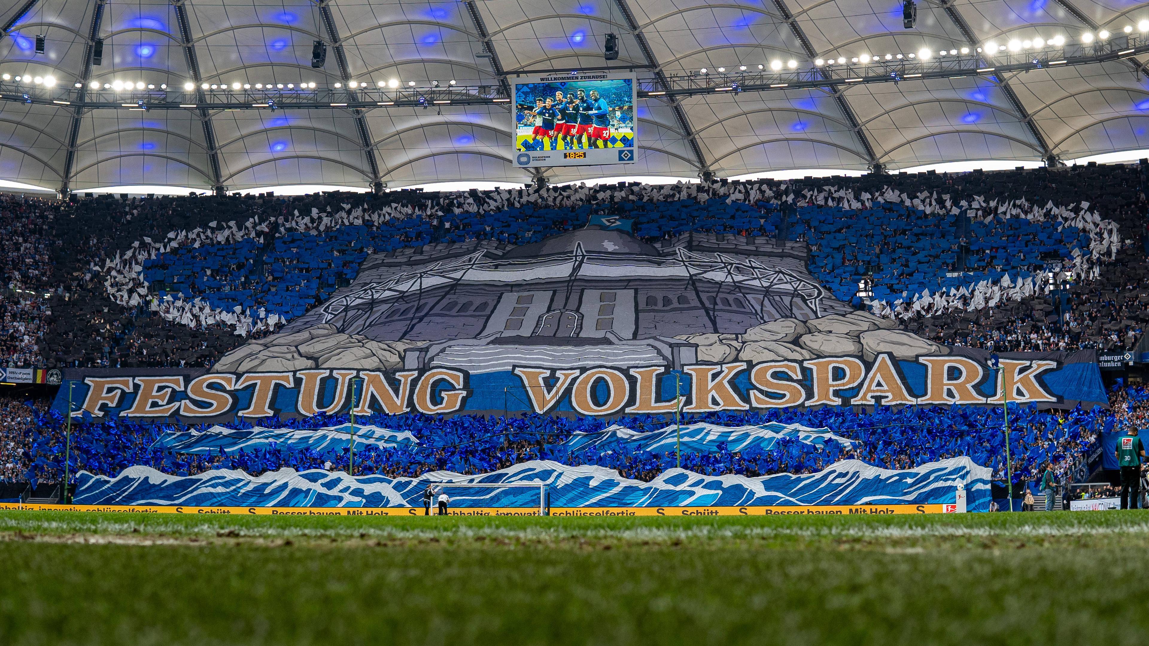 Choreo der Fans des Hamburger SV