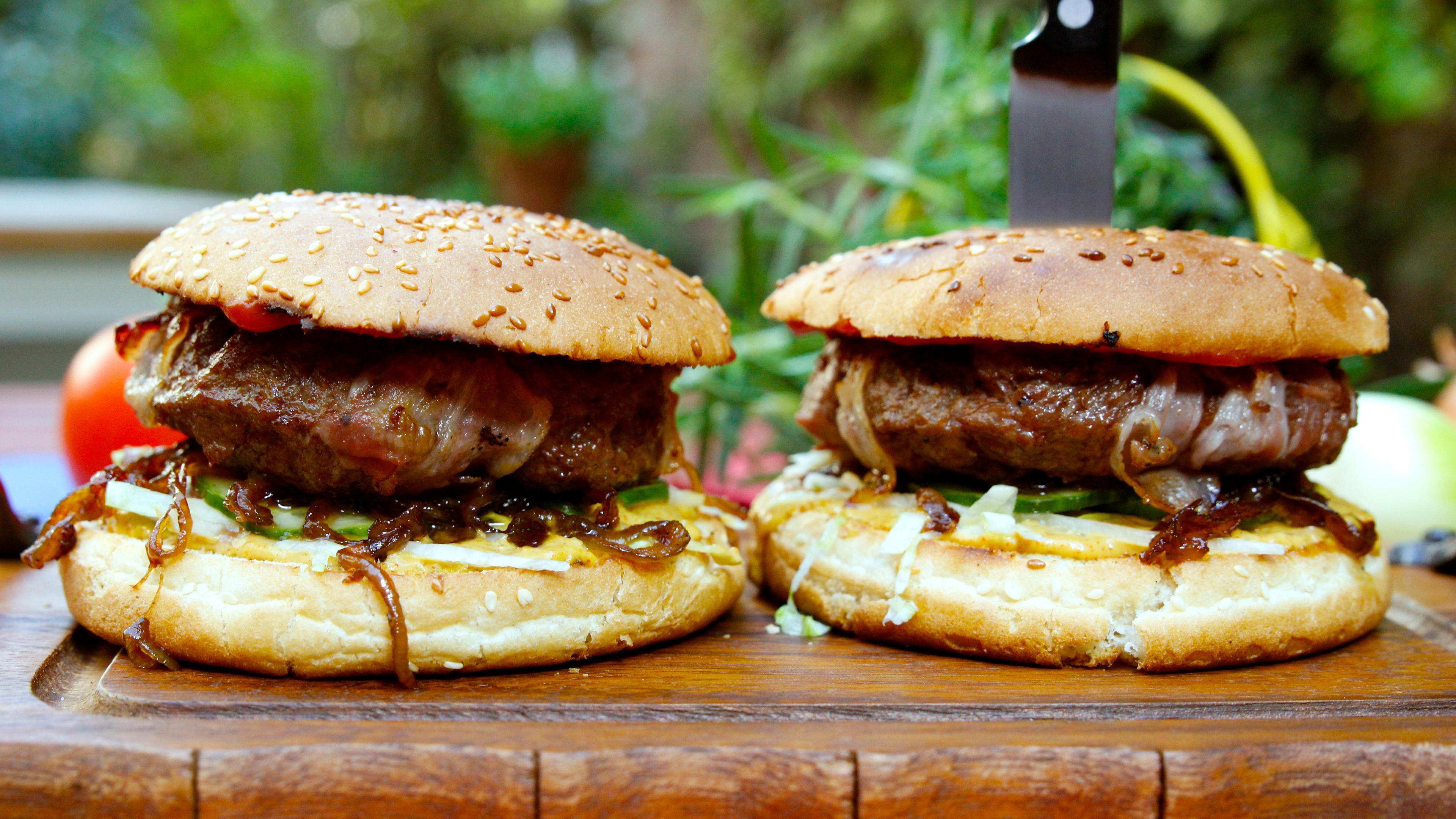 Marios Hamburger vom Grill