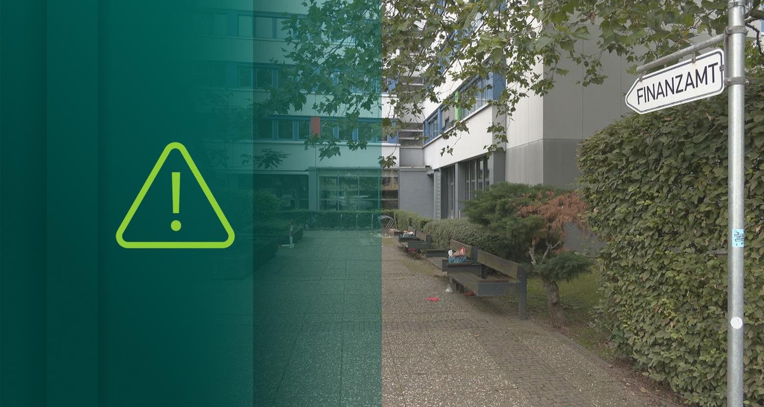 Leerstehendes Finanzamt-Gebäude in Wiesbaden