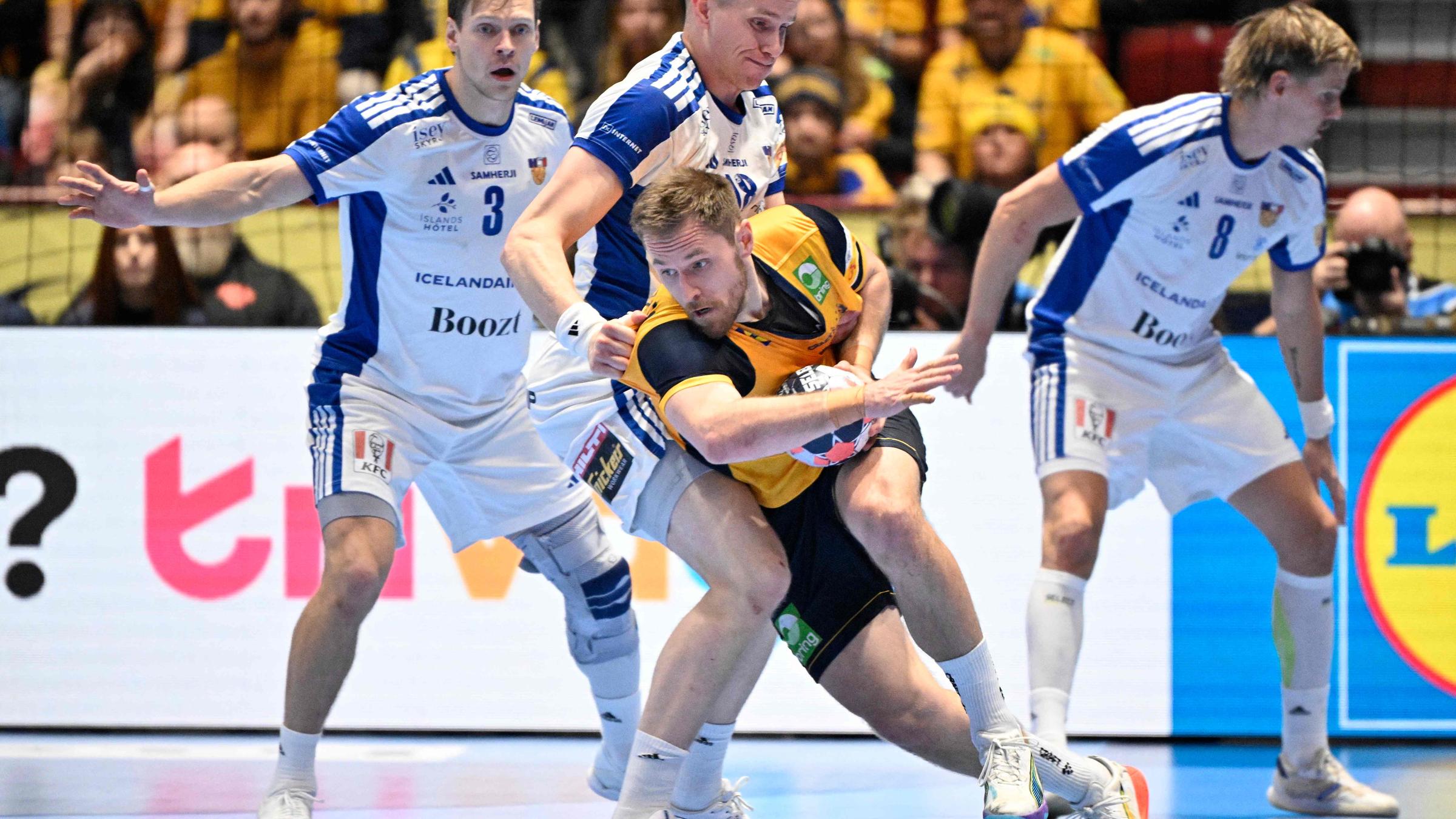 Albin Lagergren, Janus Smarason, Ellidi Snaer Vidarsson und Bjarki Mar Elisson am 25.01.26