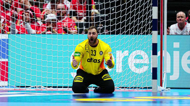 Handballtorwart Andreas Wolff beim Spiel Deutschland vs. Norwegen