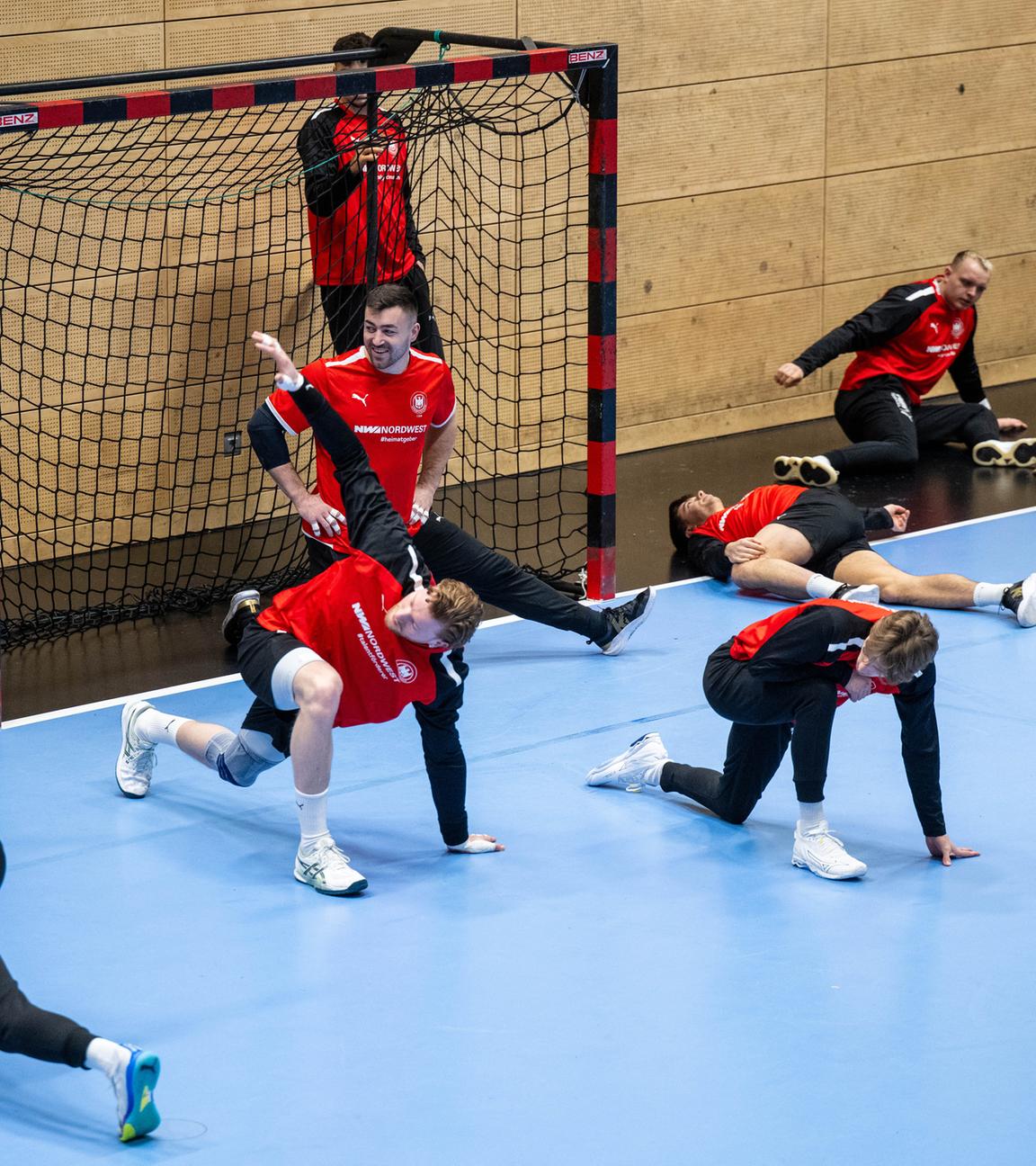 Die Spieler der Nationalmannschaft bei einem Training vor der Europameisterschaft. 