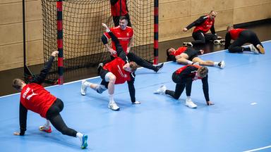Die Spieler der Nationalmannschaft bei einem Training vor der Europameisterschaft. 