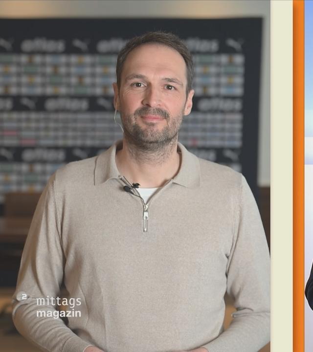 DHB-Teammanager Benjamin Chatton im Gespräch mit Thomas Skulski.
