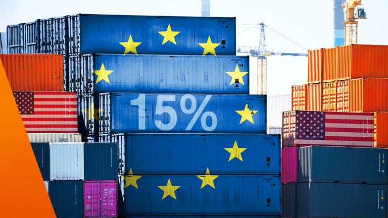 Symbolfoto für den Zolldeal mit der USA und Europa