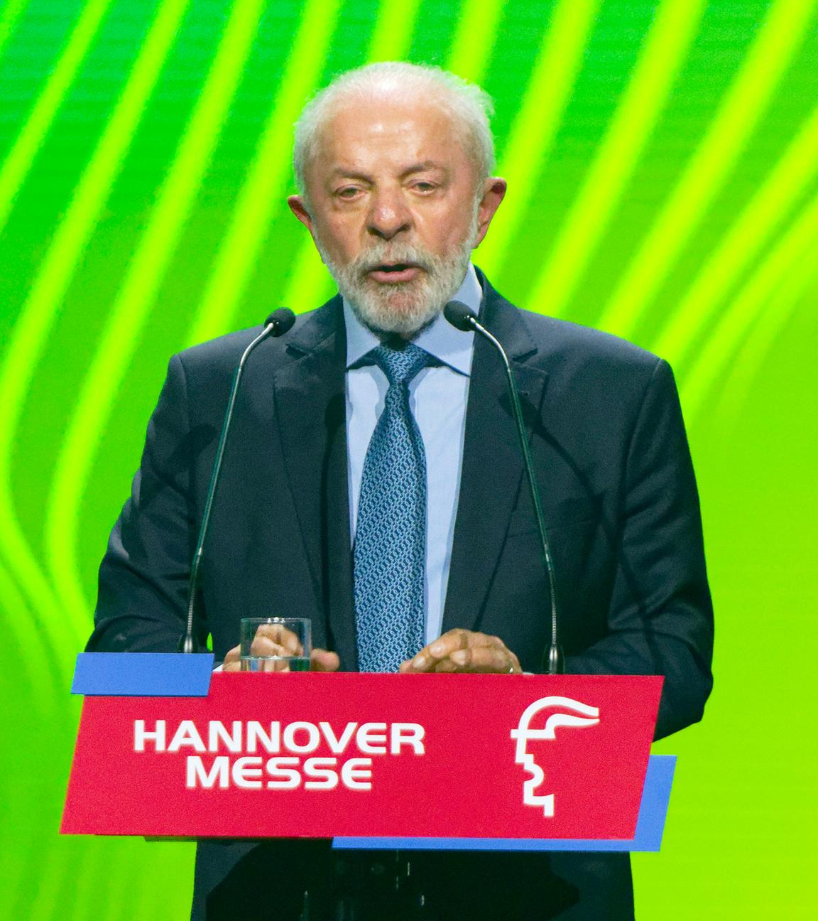 Lula da Silva bei der Eröffnungszeremonie der Hannover Messe 2026.