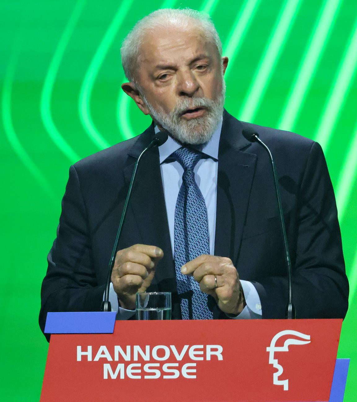 Hannover: Bei der Eröffnung der Hannover Messe ist auch Präsident des diesjährigen Partnerlandes Lula anwesend gewesen.