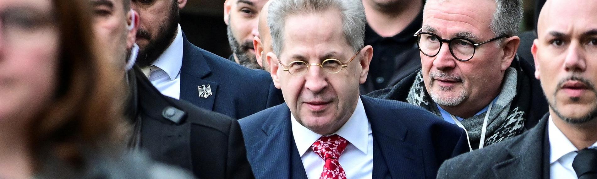 Die deutsche rechtskonservative Gruppe Werteunion und ihr Vorsitzender Hans-Georg Maaßen treffen sich am 17.02.2024 in Oberwinter, Deutschland, um eine "konservativ-liberale" Partei zu gründen.