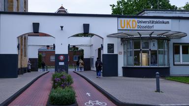 Eine Gesamtansicht des Universitätsklinikums Düsseldorf in Düsseldorf, Deutschland, am 7. Mai 2026.