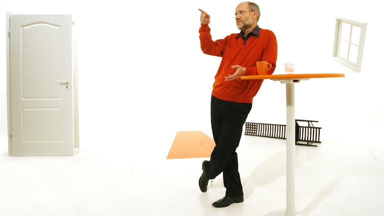 Professor Harald Lesch im Studio von Frag den Lesch