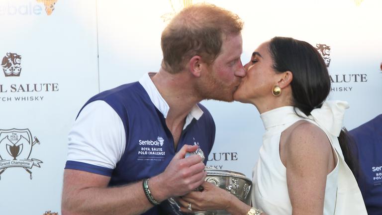 Prinz Harry und Meghan beim Polo
