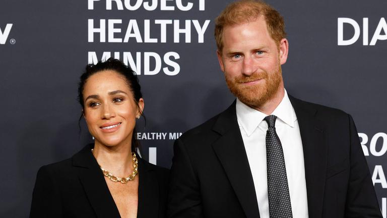 Prinz Harry und Meghan auf dem roten Teppich einer Gala zum Welttag der psychischen Gesundheit in New York.