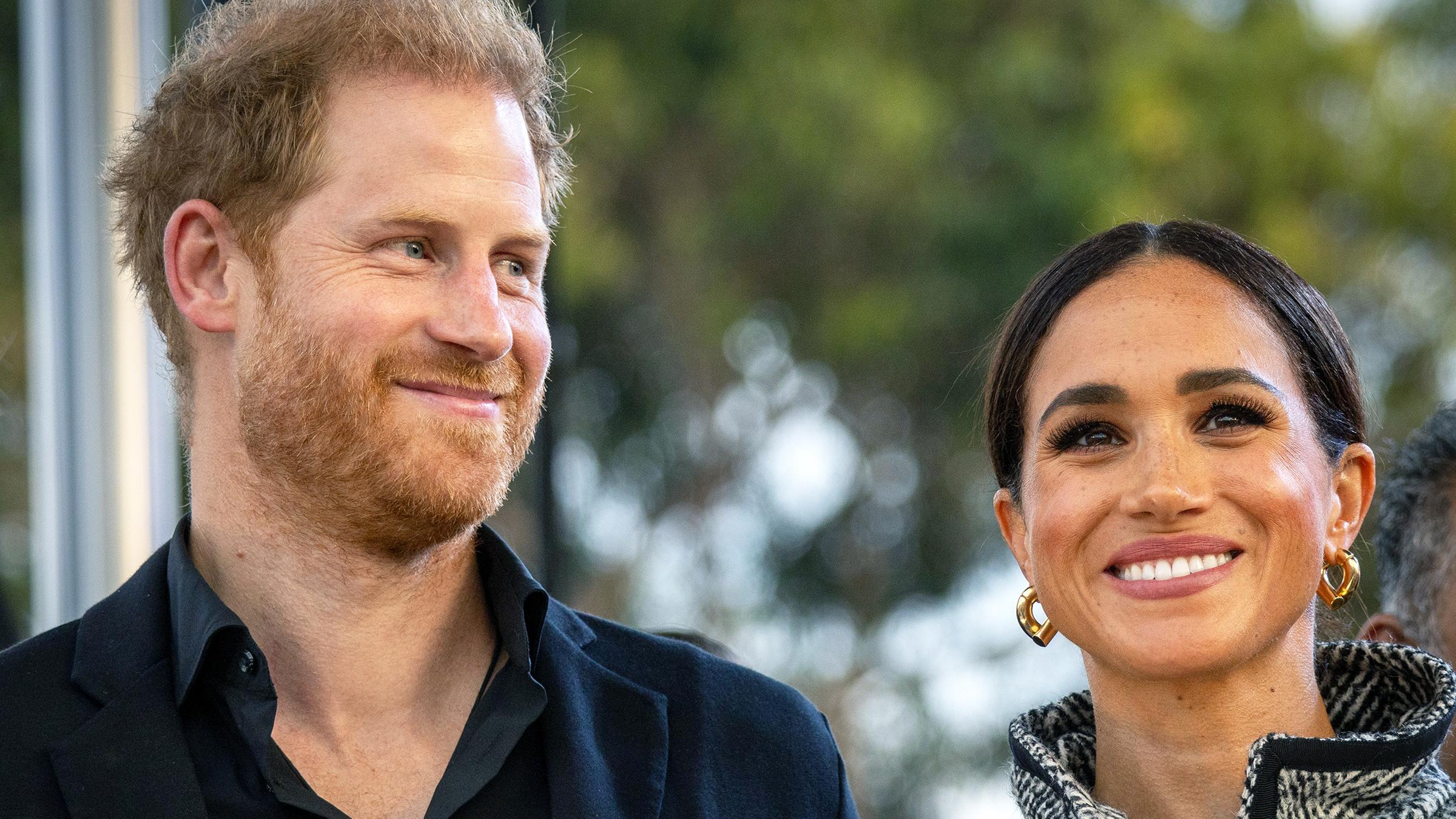 Prinz Harry mit Frau Meghan.