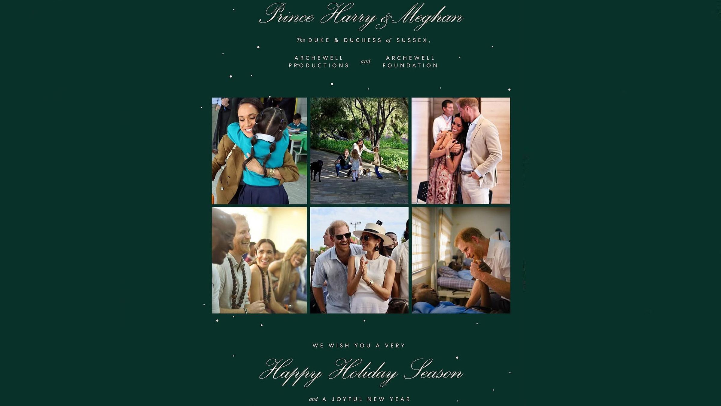  Weihnachtskarte von Prinz Harry und Herzogin Meghan