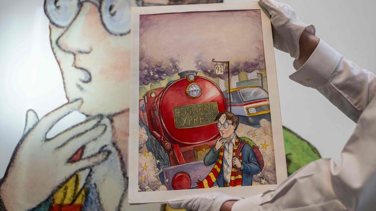 Original-Zeichnung für das Buch Harry Potter und der Stein der Weisen